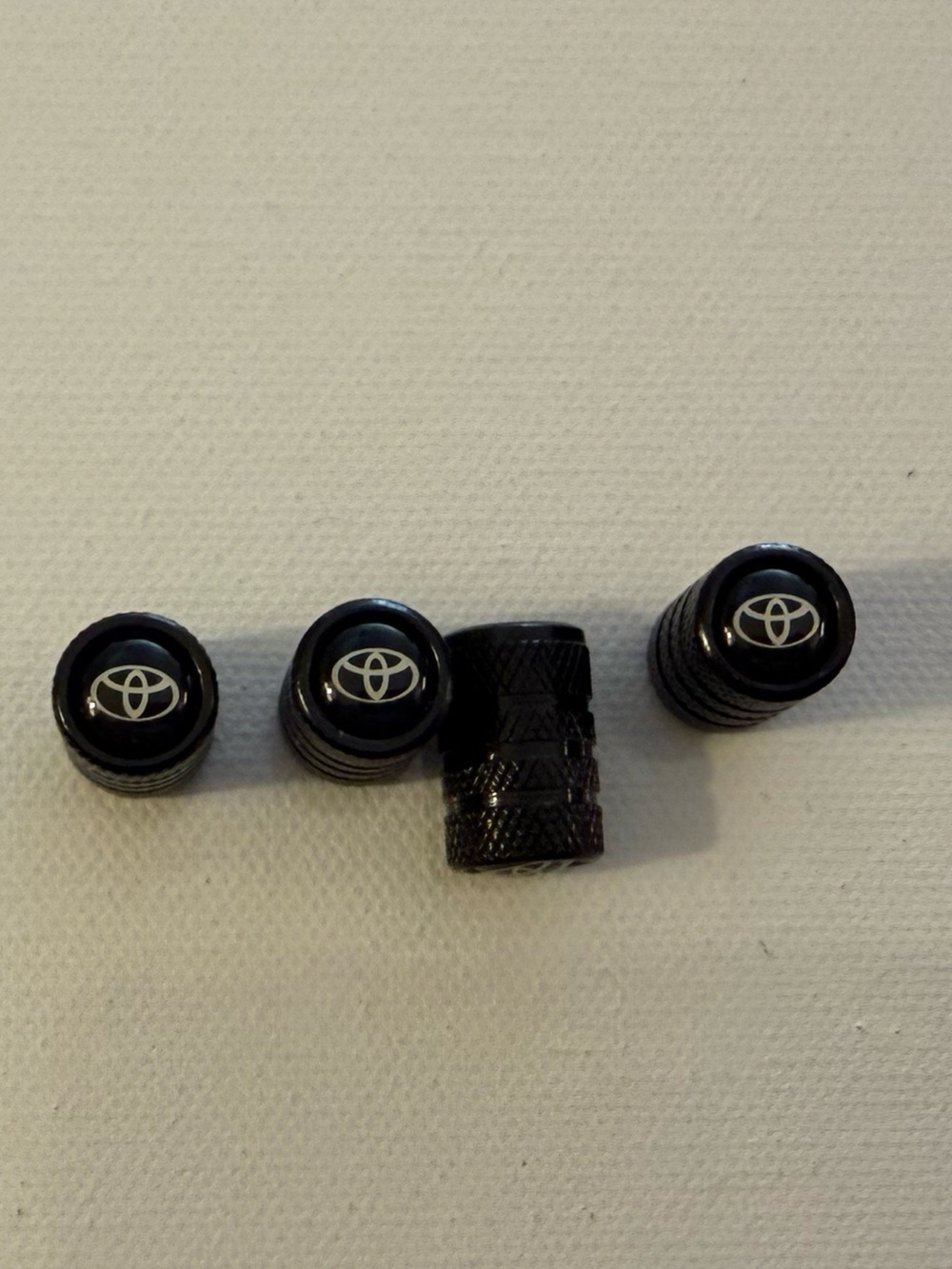 Toyota Valve Stem Caps in Black Set of 4 NWT